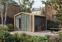 weka Gartenhaus Killarney, BxT: 361x313 cm, Doppelt&uuml;r, 1 1/2 Seite mit Fenster