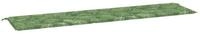 vidaXL Sitzauflage Gartenbank-Auflage Blattmuster 200x50x4 cm Stoff, (1 St)