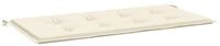 vidaXL Bankauflage, Gartenbank-Auflage Creme 120x50x3 cm Oxford-Gewebe