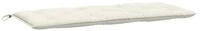 vidaXL Sitzauflage Gartenbank-Auflage Melange Creme 120x50x7 cm Stoff, (1 St)