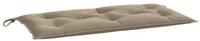 vidaXL Sitzauflage Gartenbank-Auflage Taupe 110x50x7 cm Oxford-Gewebe, (1 St)