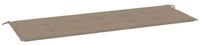 vidaXL Bankauflage, Gartenbank-Auflage Taupe 150x50x3 cm Oxford-Gewebe