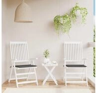 vidaXL Polsterauflage, Gartenstuhl-Kissen 2 Stk. Anthrazit 40x40x3 cm...
