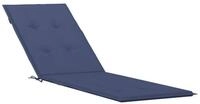 vidaXL Sitzauflage Liegestuhl-Auflage Marineblau Oxford-Gewebe, (1 St)