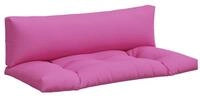 vidaXL Sitzauflage Palettenkissen 2 Stk. Rosa Oxford-Gewebe, (2 St)