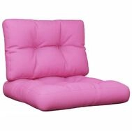 vidaXL Palettenkissen, Sitzkissen 2-tlg. Rosa Stoff