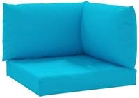 vidaXL Palettenkissen, Sitzkissen 3-tlg. Hellblau Oxford-Gewebe