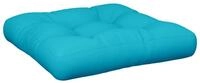 vidaXL Sitzauflage Palettenkissen T&uuml;rkis 58x58x10 cm Oxford-Gewebe, (1 St)