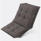 Beautissu Sitzauflage 5er Set Sun-NL Niederlehner Auflage 105x50x8cm Taupe, 8cm...