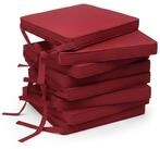 Beautissu Stuhlkissen 8er Set Loft SK Stuhlkissen Rot, 45x40x5cm, Stuhlpolster...
