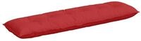 vidaXL R&uuml;ckenkissen R&uuml;ckenkissen Rot 180 x 19 x 50 cm Stoff, 1-tlg.