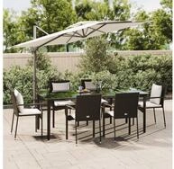 vidaXL Garten-Essgruppe 200 cm Tischlnge 7-tlg Garten-Essgruppe mit Kissen...