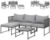 SVITA Gartenlounge-Set DETROIT, (Modul-Set), Gartenm&ouml;bel Flexibel Sofa Tisch...