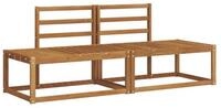vidaXL Gartenlounge-Set Outdoor-Sofagarnitur 2 pcs Natur 182,5 x 63 x 73 cm,...