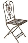 DanDiBo Gartenstuhl Metall Tecla 17921 Metallstuhl Stuhl Garten Vintage Eisen