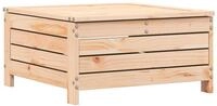 vidaXL Sofaelement Gartenhocker mit Kissen Massivholz Kiefer (1 St)