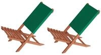 ERST-HOLZ Gartenliege Anglerstuhl Gartenstuhl Klappstuhl Gr&uuml;ner Bezug Buche...