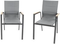 bellavista - Home&Garden&reg; Gartenstuhl &raquo;Newport&laquo; 2er Set Stapelst&uuml;hle Alu