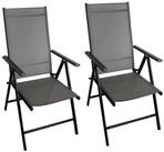 CHILLROI Gartensessel Klappsessel Aluminium 2er Set Gartenstuhl klappbar...