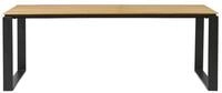 Schou Gartentisch Martinus Gartentisch 100x210cm schwarz,Teak dekor.