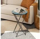 Outsunny Gartentisch mit Mosaik-Design, &Oslash;35,5 x 55 cm, Rund, wetterfest, aus...