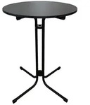 CHEFGASTRO&reg; Stehtisch Runder Bistrotisch klappbar mit Husse Hx&Oslash; 110x80cm...