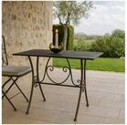 HTI-Living Gartentisch Metalltisch Braun Lily (St&uuml;ck, 1-St., 1 Tisch),...