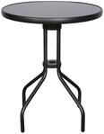 Schou Bistrotisch Aske Bistro und Balkonm&ouml;bel Cafetisch, &Oslash;60 cm schw