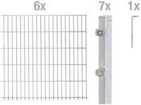 Alberts Doppelstabmattenzaun Grundset, (Set), H&ouml;he: 80-200 cm, Gesamtl&auml;nge:...