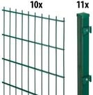 GARDEN 'N' MORE Doppelstabmattenzaun Standard, (21-St), 10 Elemente f&uuml;r 20 m,...