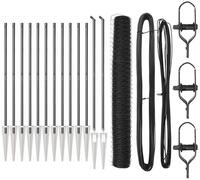 vidaXL Gartenzaun Schwei&szlig;drahtzaun mit Spikes 25 x 1,4 m (B x H), (1-St)