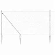 vidaXL Gartenzaun Schwei&szlig;drahtzaun mit Spikes 25 x 1 m (B x H), (1-St)