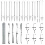 vidaXL Gartenzaun Schwei&szlig;drahtzaun mit Spikes 50 x 1,4 m (B x H), (1-St)