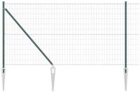 vidaXL Gartenzaun Schwei&szlig;drahtzaun mit Spikes 25 x 1 m (B x H), (1-St)