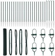vidaXL Gartenzaun Schwei&szlig;drahtzaun mit Spikes 50 x 1,4 m (B x H), (1-St)