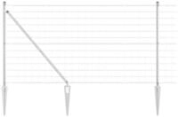 vidaXL Gartenzaun Schwei&szlig;drahtzaun mit Spikes 10 x 0,8 m (B x H), (1-St)