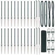 vidaXL Gartenzaun Schwei&szlig;drahtzaun mit Spikes Stahl und PVC Gr&uuml;n Netz, (1-St)