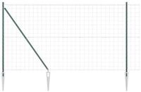 vidaXL Gartenzaun Schwei&szlig;drahtzaun mit Spikes 10 x 1,5 m (B x H), (1-St)