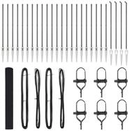 vidaXL Gartenzaun Schwei&szlig;drahtzaun mit Spikes 50 x 1,4 m (B x H), (1-St)