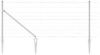 vidaXL Gartenzaun Schwei&szlig;drahtzaun mit Spikes 25 x 1 m (B x H), (1-St)