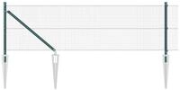 vidaXL Gartenzaun Schwei&szlig;drahtzaun mit Spikes 10 x 0,5 m (B x H), (1-St)