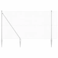 vidaXL Gartenzaun Schwei&szlig;drahtzaun mit Spikes 50 x 1,6 m (B x H), (1-St)