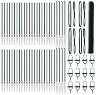 vidaXL Gartenzaun Schwei&szlig;drahtzaun mit Spikes 100 x 1,6 m (B x H), (1-St)
