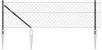 vidaXL Gartenzaun Schwei&szlig;drahtzaun mit Spikes 10 x 0,6 m (B x H), (1-St)
