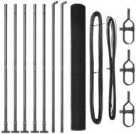 vidaXL Gartenzaun Geschwei&szlig;ter Drahtzaun mit Betonfundament 10 x 1,6 m (B x H),
