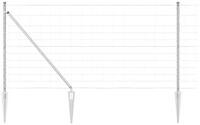 vidaXL Gartenzaun Schwei&szlig;drahtzaun mit Spikes 50 x 1,2 m (B x H), (1-St)