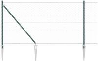 vidaXL Gartenzaun Schwei&szlig;drahtzaun mit Spikes 50 x 1,2 m (B x H), (1-St)