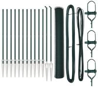 vidaXL Gartenzaun Schwei&szlig;drahtzaun mit Spikes 25 x 1,2 m (B x H), (1-St)
