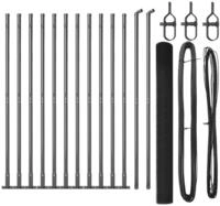 vidaXL Gartenzaun Geschwei&szlig;ter Drahtzaun mit Betonfundament 25 x 1,5 m (B x H),