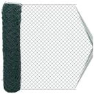 vidaXL Beetumrandung Kettenzaun Gr&uuml;n 2 x 20 m Stahl